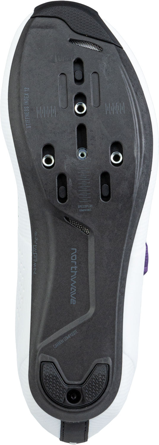 Northwave Storm Carbon Wmn Chaussures de vélo Blanc/Violet foncé