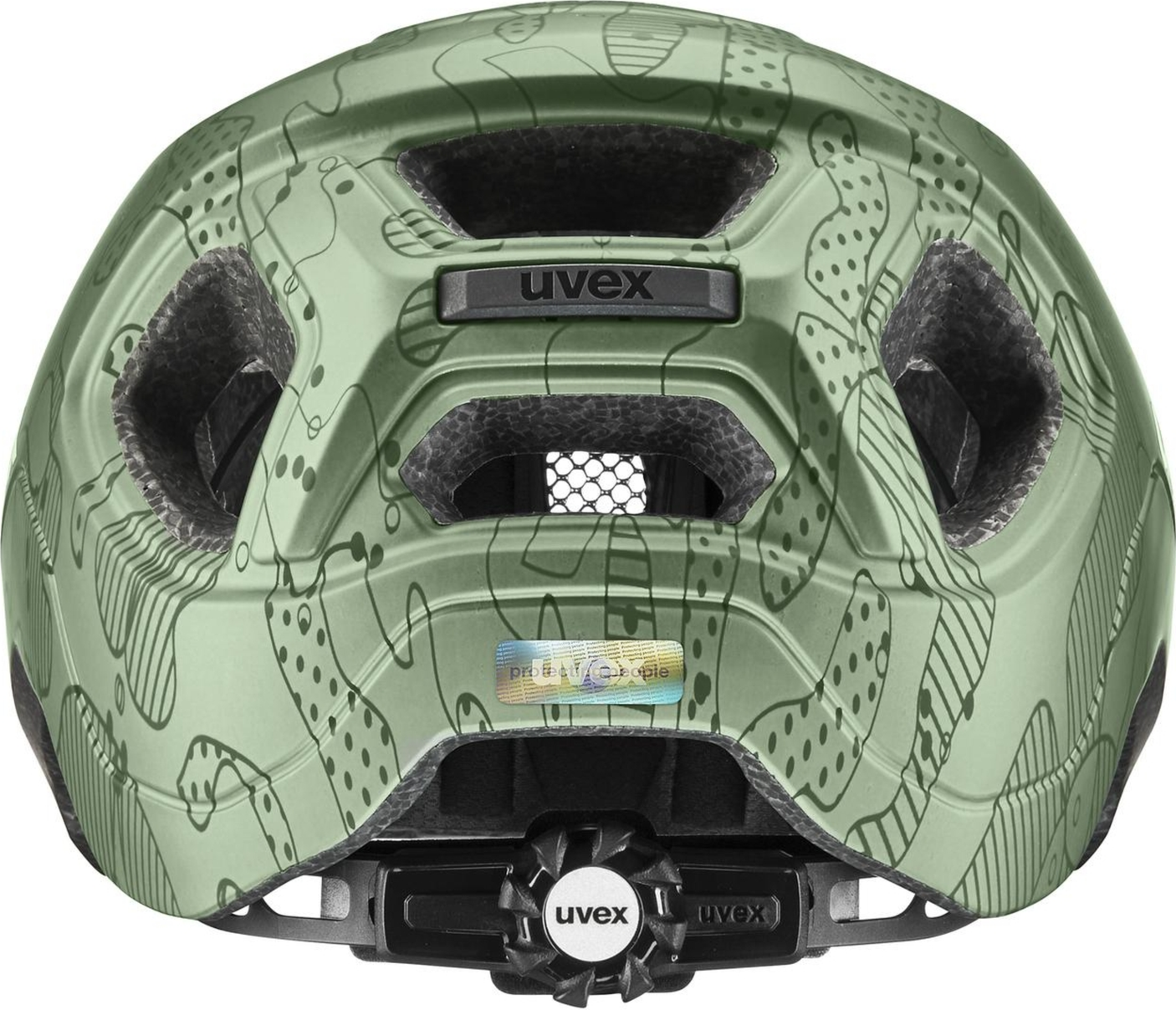 uvex React Jr. Casque enfant Vert mousse Altimeter mat