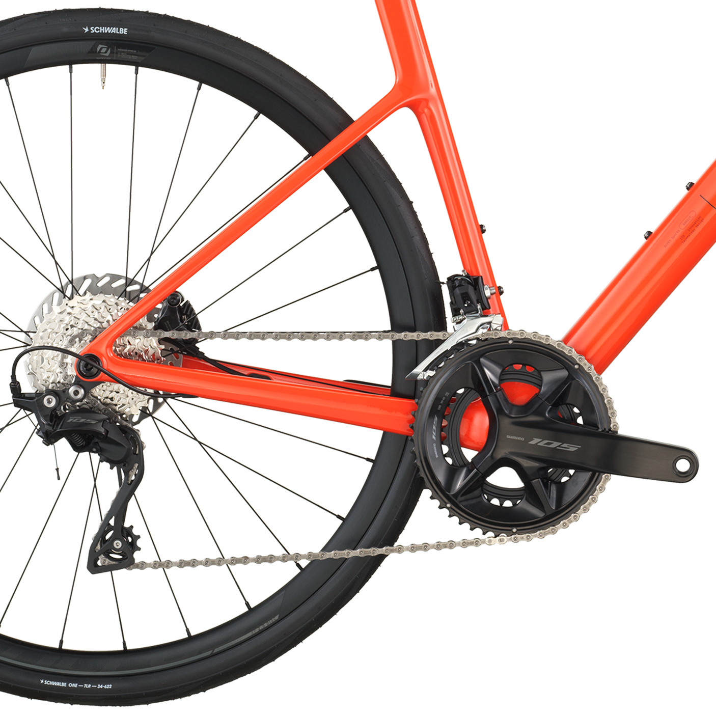 Scott Addict 50 orange flamme