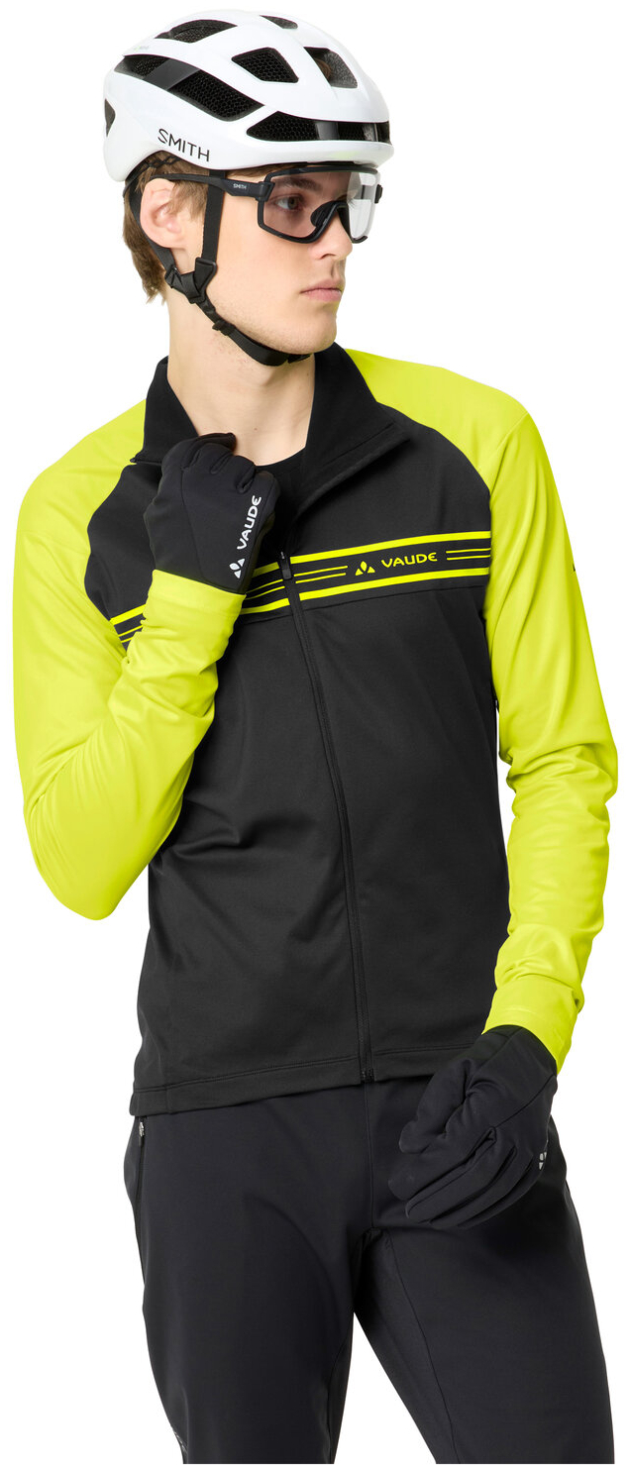 VAUDE Homme Posta LS Tricot II jaune néon