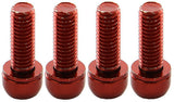 Jeu de vis de marche arrière pour freins à disque M6x18mm rouge