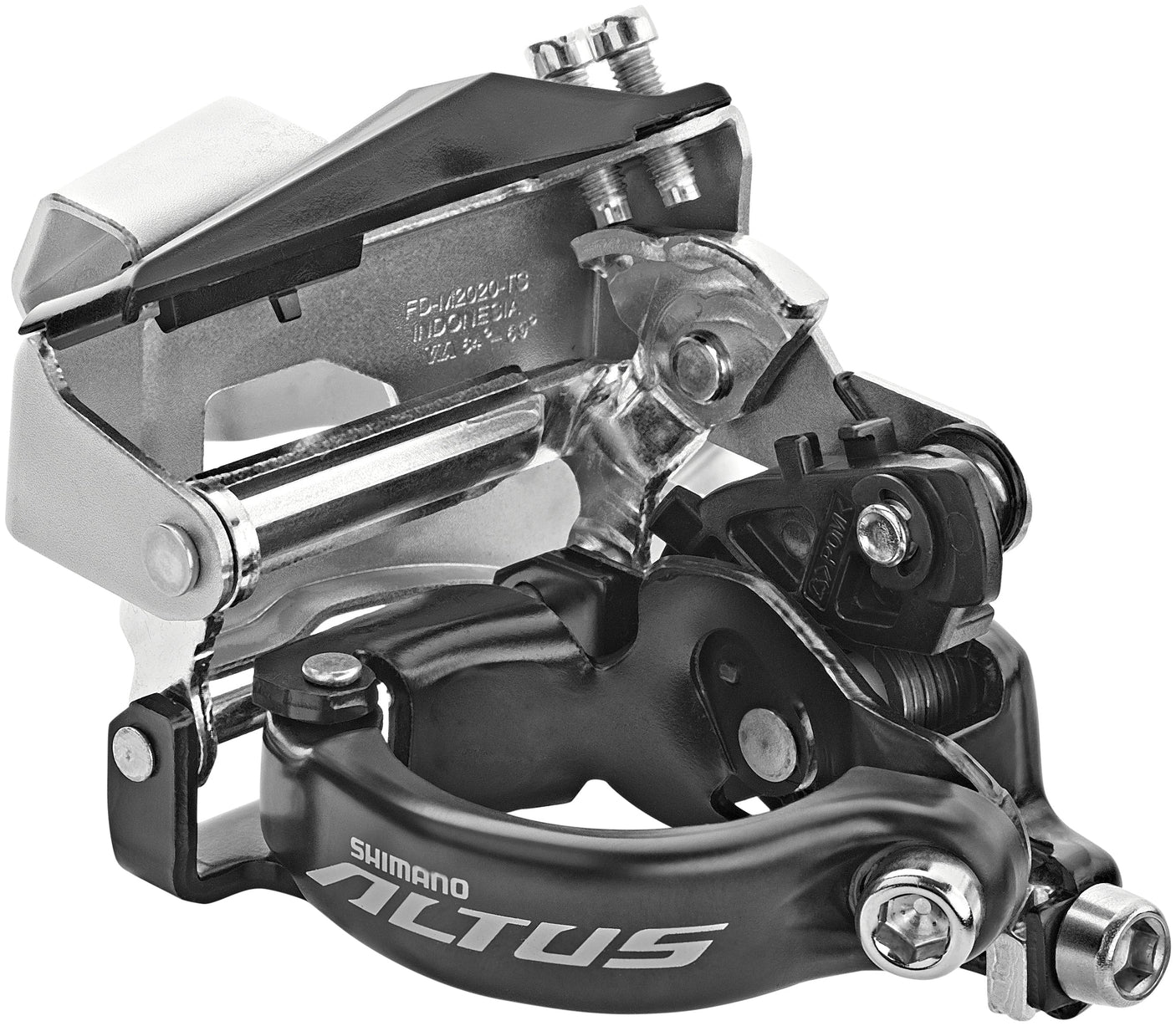 Dérailleur avant Shimano Altus FD-M2020 2x9 vitesses, rotation supérieure profonde