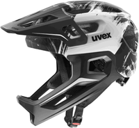 uvex React Jr. Casque intégral enfant Noir-Blanc Mat