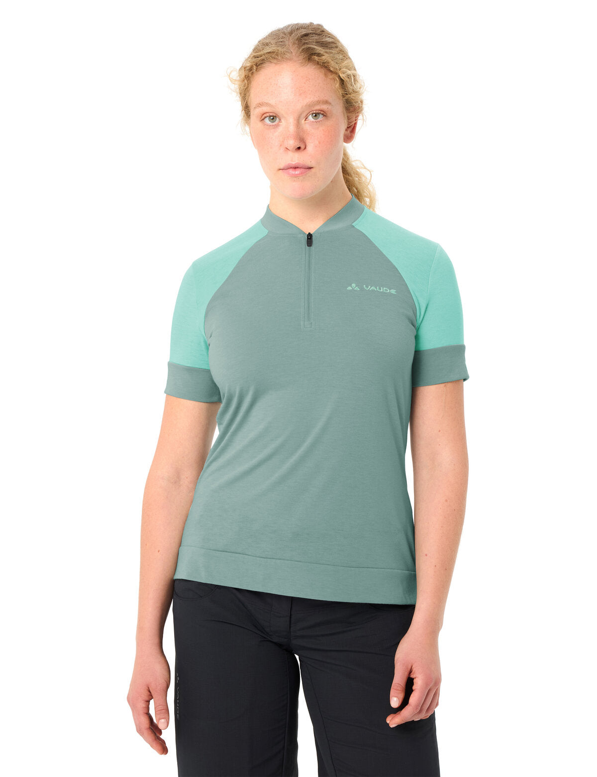 VAUDE Women's Altissimo Q-Zip Shirt fougère poussiéreuse uni
