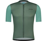 Shimano ARIA Maillot à Manches Courtes Vert Restore
