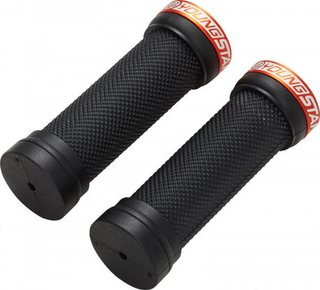 Reverse Components Poignée Youngstar Single Lock-On Ø28mm x 98mm noir/orange