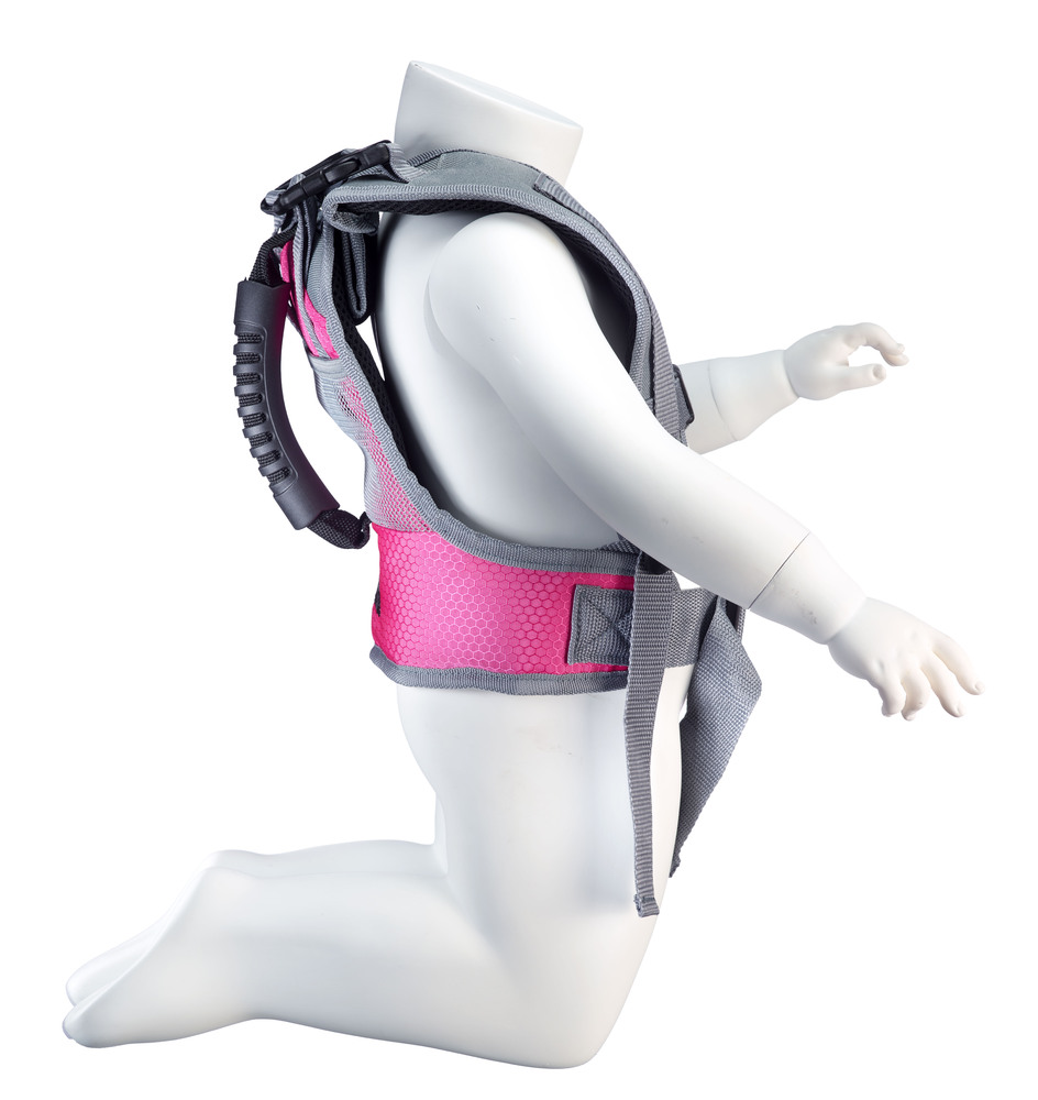 gilet d'apprentissage vélo little Biker Pinky