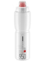 Gourde Elite Jet Plus 950ml transparente/logo rouge