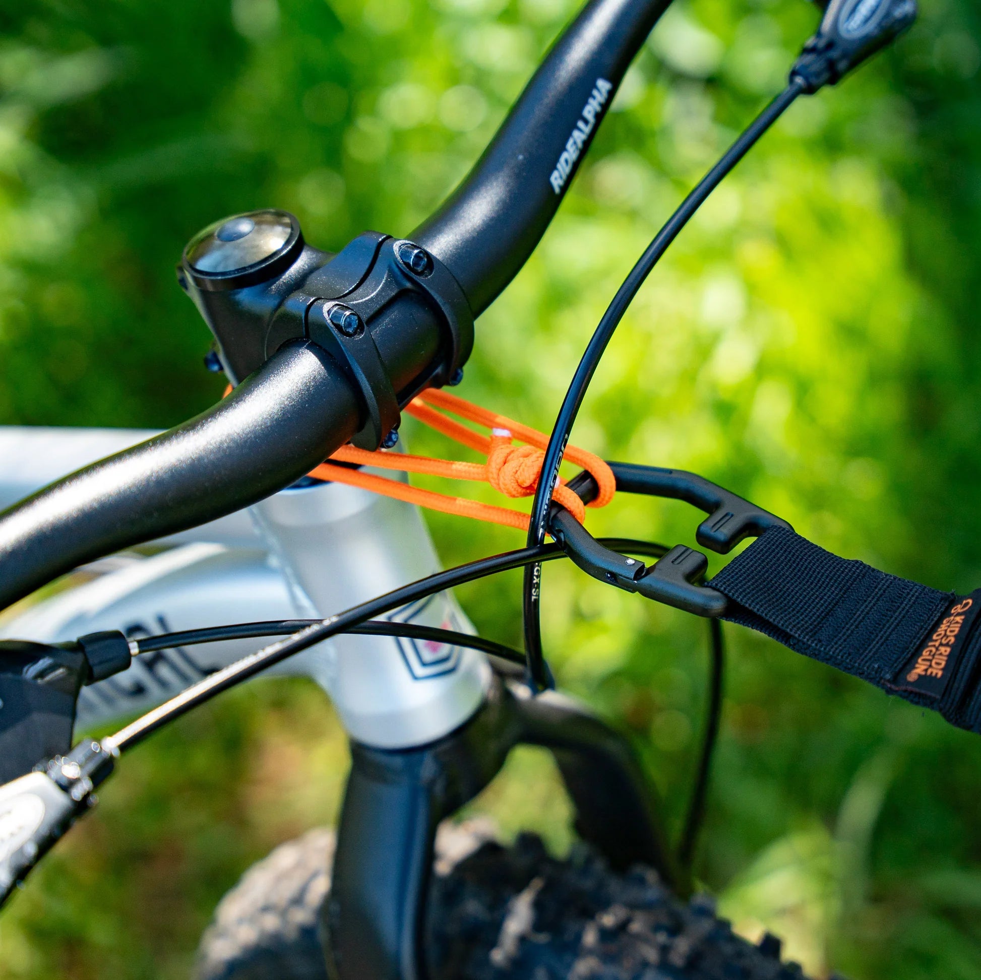 Kids Ride Shotgun Quick Fit MTB Corde de remorquage 1,7 - 3,3 m black