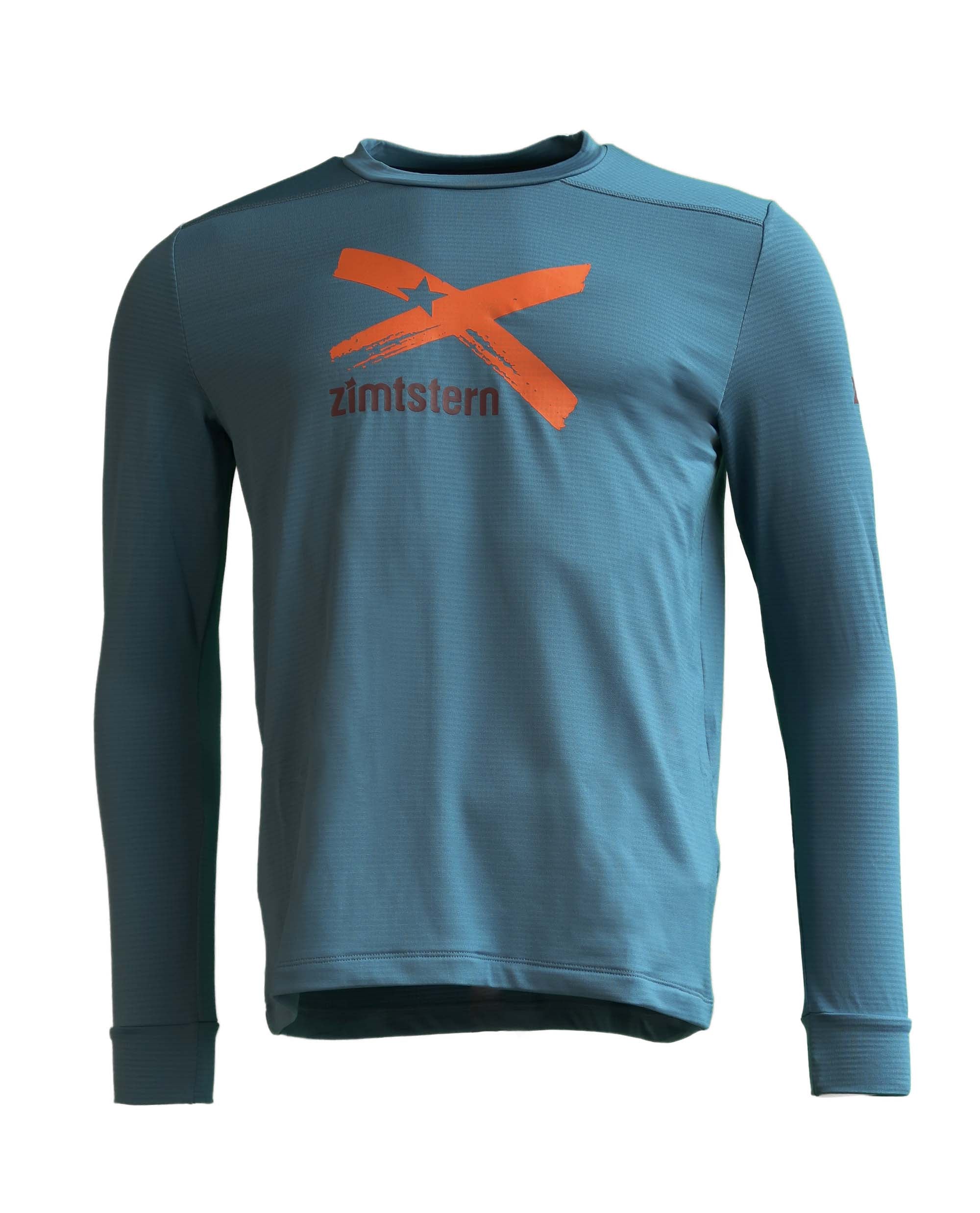 Zimtstern Crewz Shirt ML Homme Bleu Acier