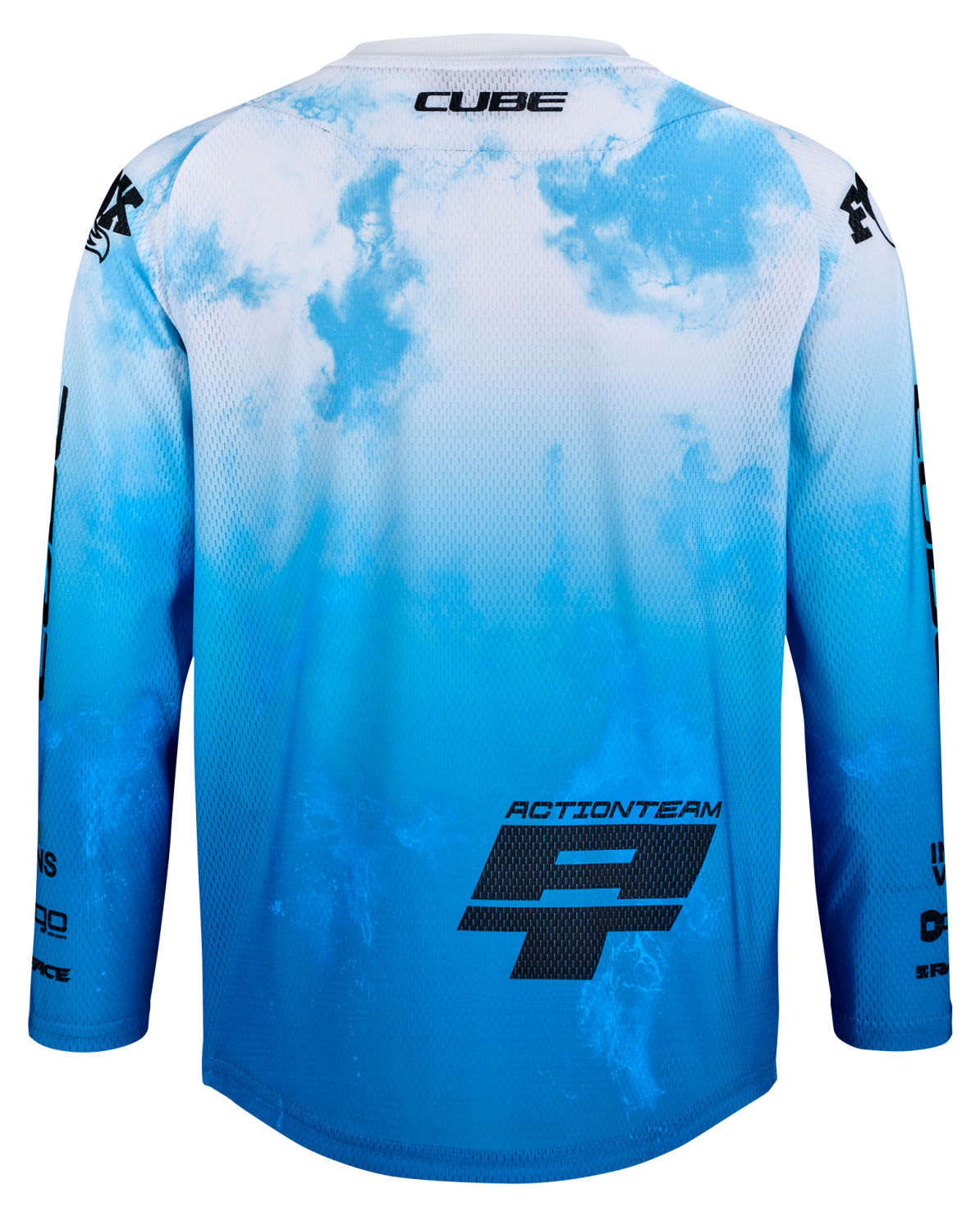 CUBE MTB Maillot ROOKIE X Actionteam manches longues topas bleu