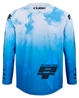 CUBE MTB Maillot ROOKIE X Actionteam manches longues topas bleu