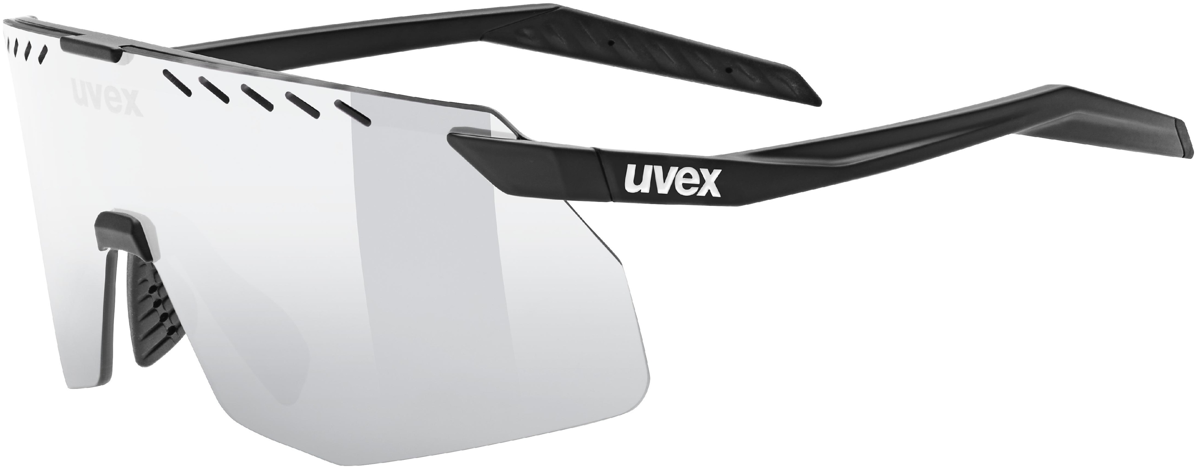 uvex Pace Stage S Lunettes de vélo Noir Mat / Miroir Argent