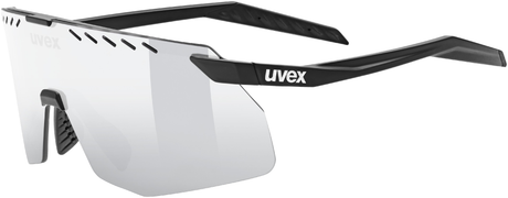 uvex Pace Stage S Lunettes de vélo Noir Mat / Miroir Argent