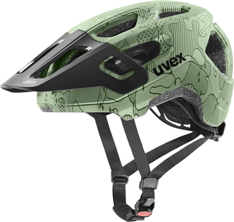 uvex React Jr. Casque enfant Vert mousse Altimeter mat