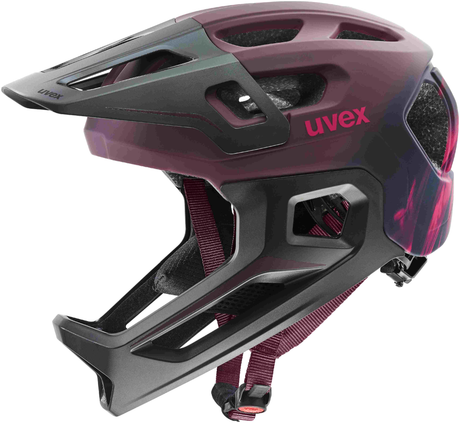 uvex React Jr. Casque intégral enfant Cranberry Mat