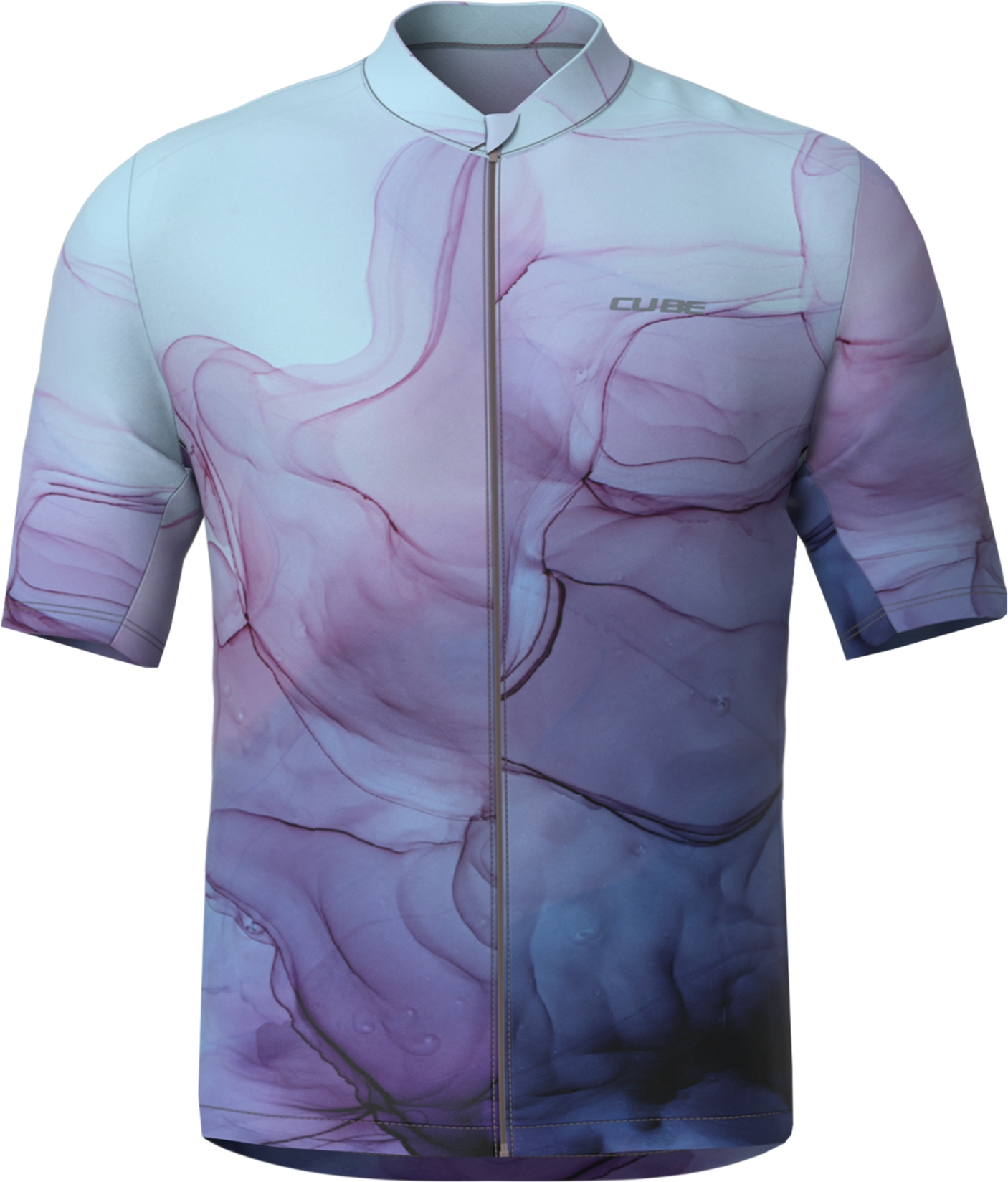 Cube Maillot CMPT ARTLINE manches courtes blue´n´purple