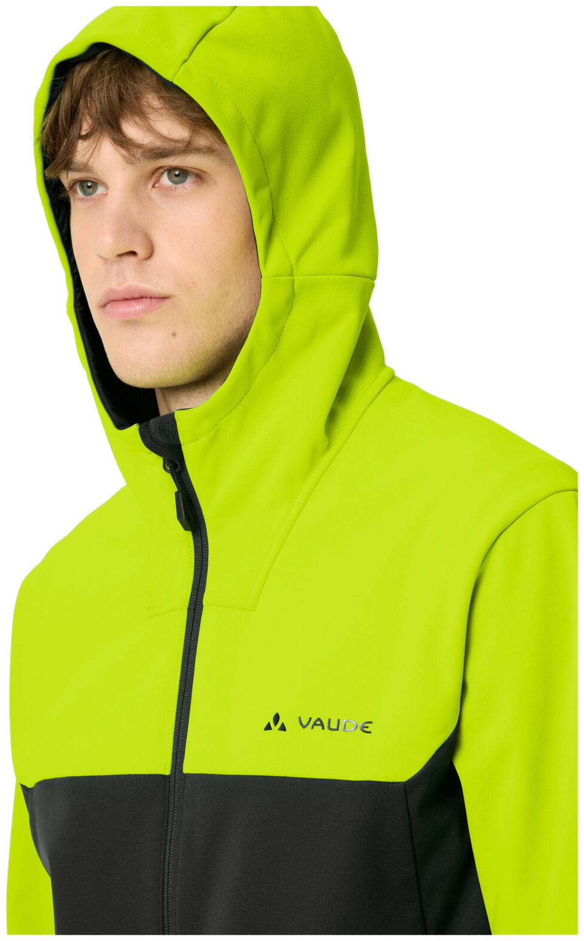 VAUDE Veste Softshell à Capuche Qimsa Homme II jaune néon