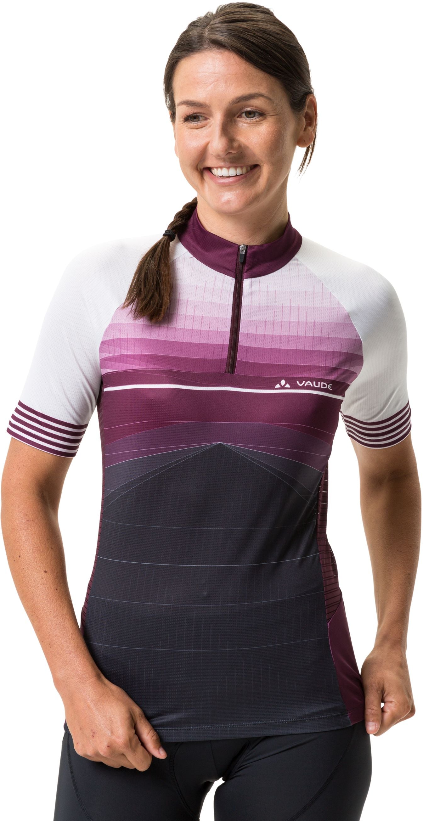 VAUDE Posta Maillot avec fermeture éclair 1/2 femme violet