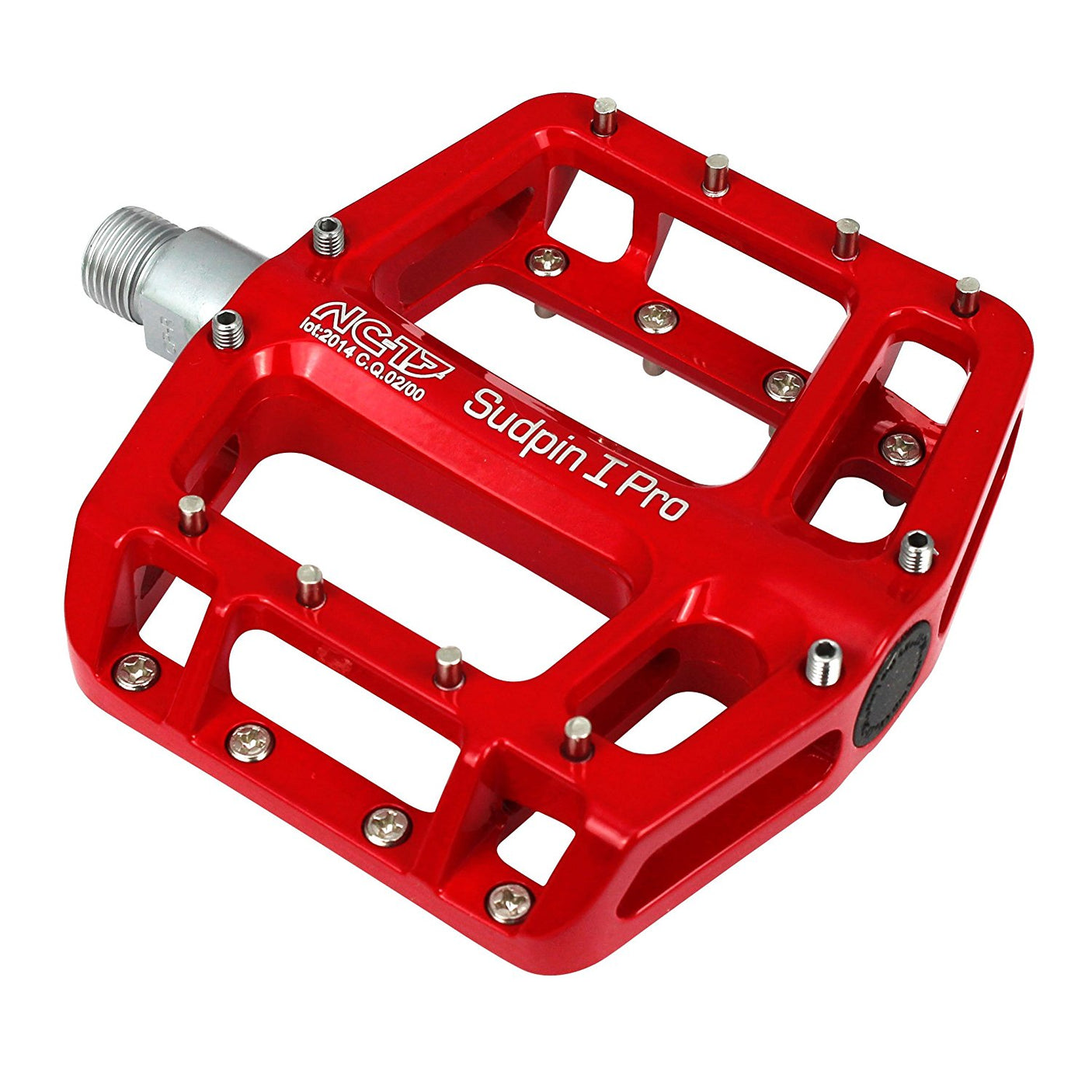 NC-17 plateforme pédale Sudpin I Pro, alu, roulement à billes rouge