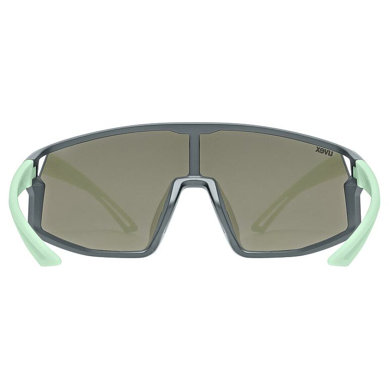 uvex Skyryse Jr. Lunettes de vélo Gris-Vert Mat / Miroir Bleu