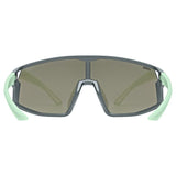 uvex Skyryse Jr. Lunettes de vélo Gris-Vert Mat / Miroir Bleu