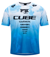 CUBE VTT Maillot X Actionteam manches courtes homme topas blue