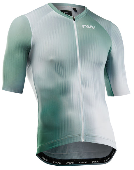 Northwave Blade Maillot Manches Courtes Blanc/Vert Sauge