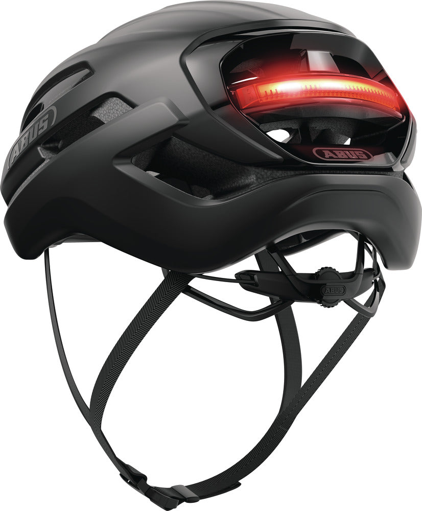 Abus TAIPAN LED Casque Gravel noir velours
