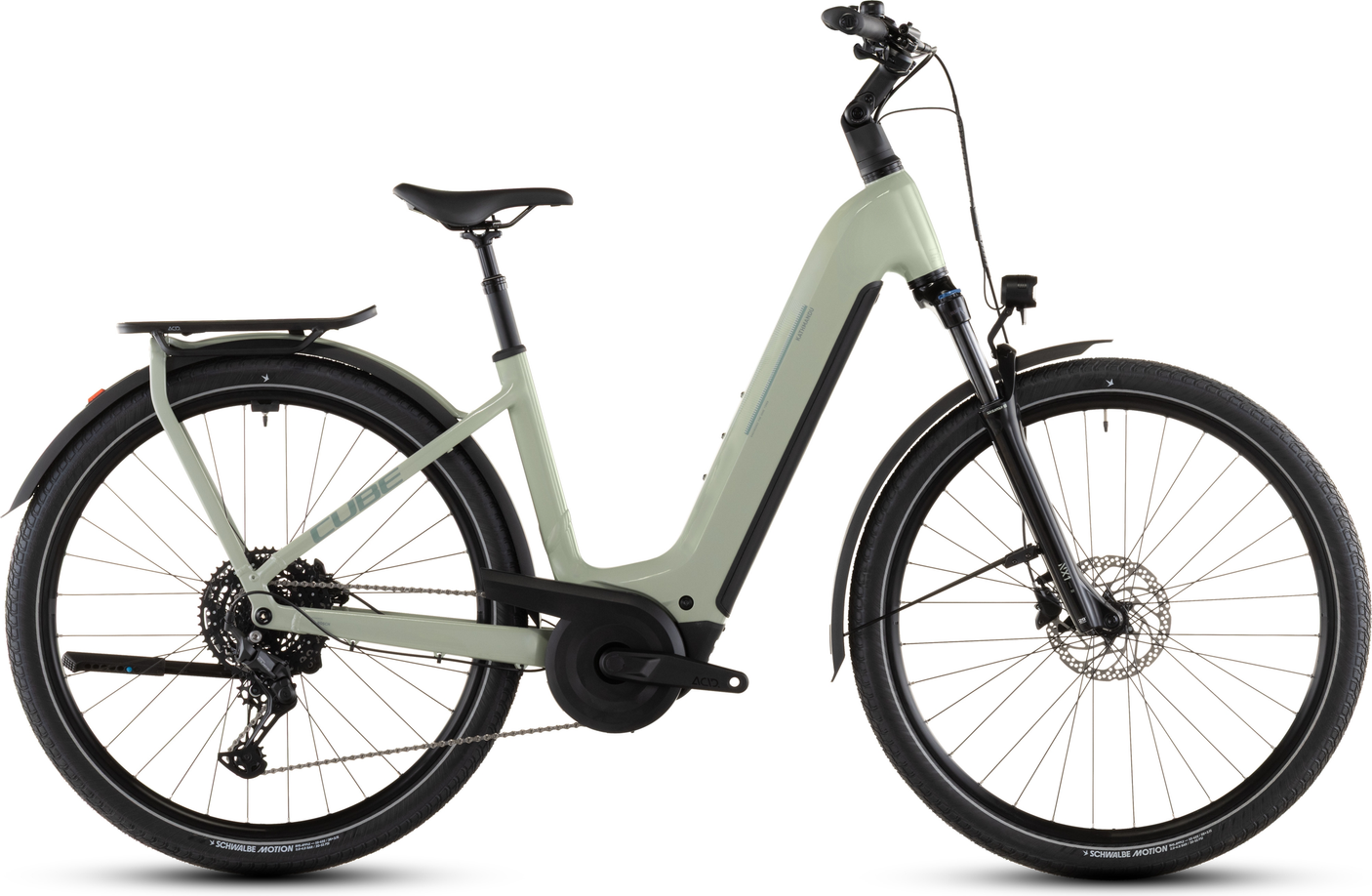 Cube Kathmandu Hybrid ONE 800 Easy Entry vert pois (2026)