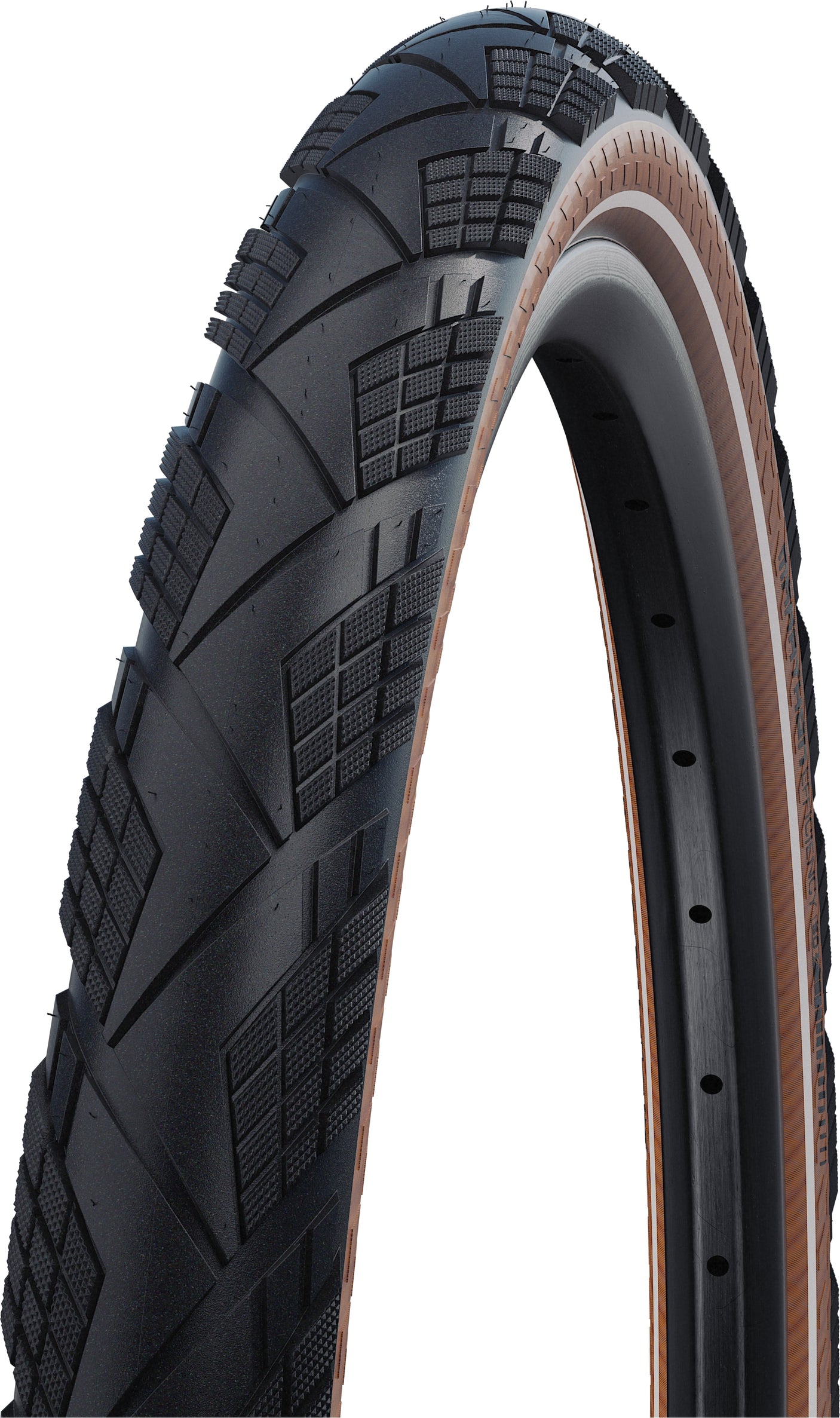 SCHWALBE Marathon Efficiency Evo Faltreifen 28x2.15" Addix Race V-Guard E-50 TLE Reflex schwarz/transparent