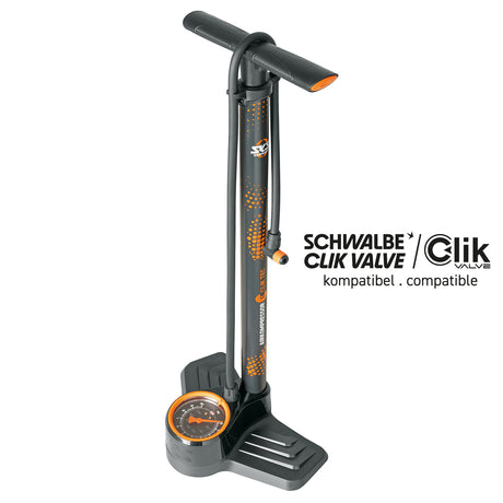 SKS Germany AIRKOMPRESSOR CLIK TEC 10.0 Pompe à pied Black