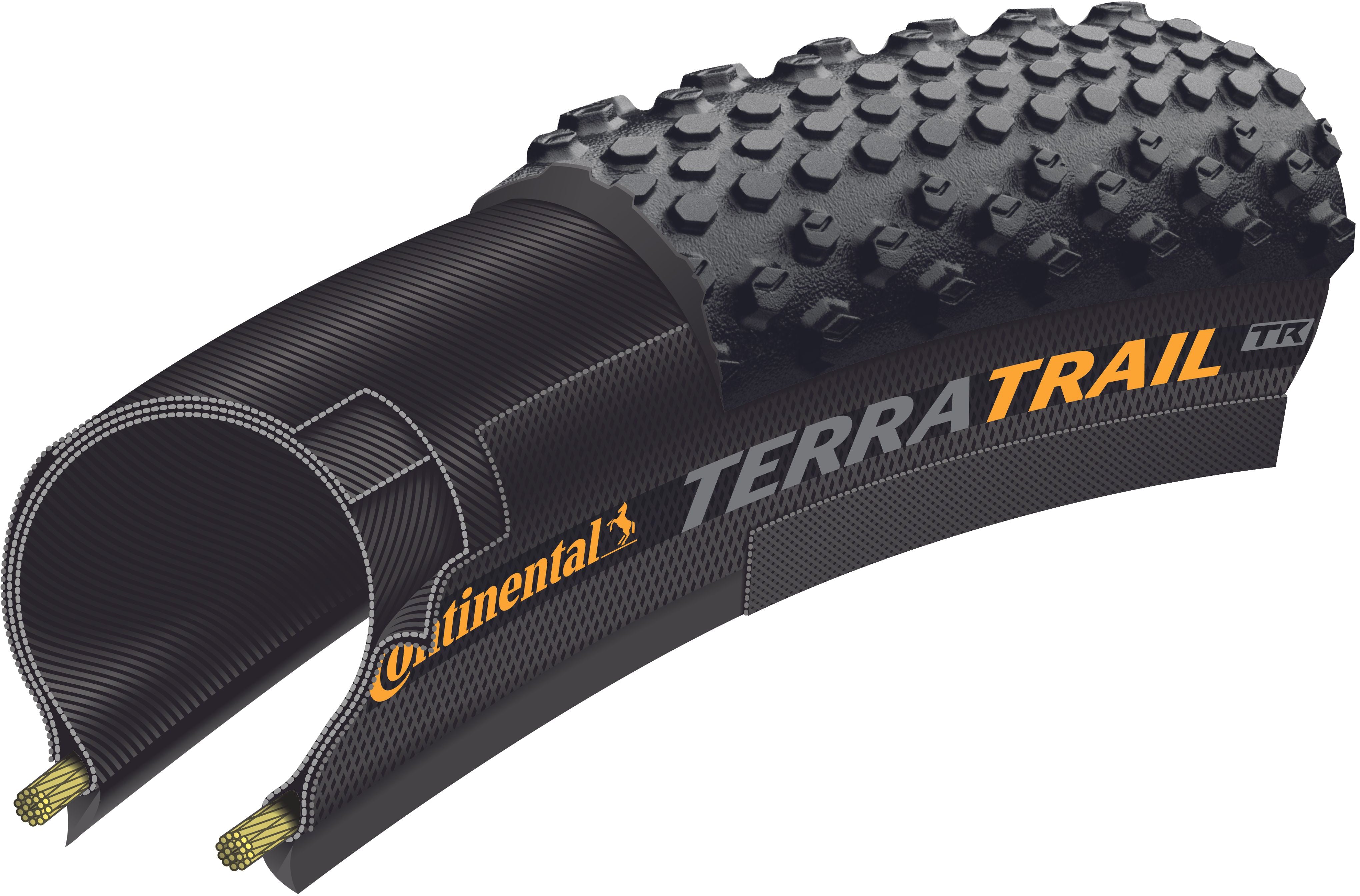 Continental Terra Trail ShieldWall pneu pliable 700x40C TLR E-25 noir/marron