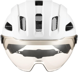 uvex Stride Visor blanc mat/argent clair