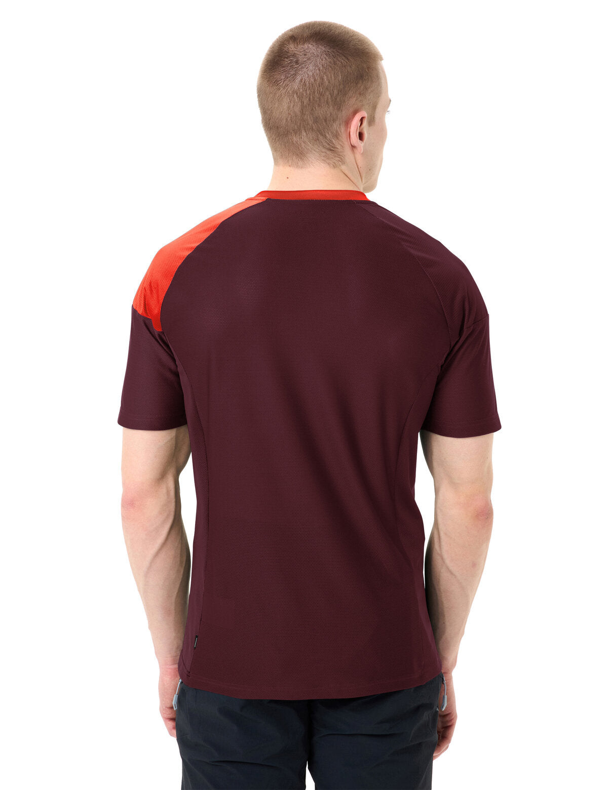 VAUDE T-shirt Moab Homme VI glowing red/black