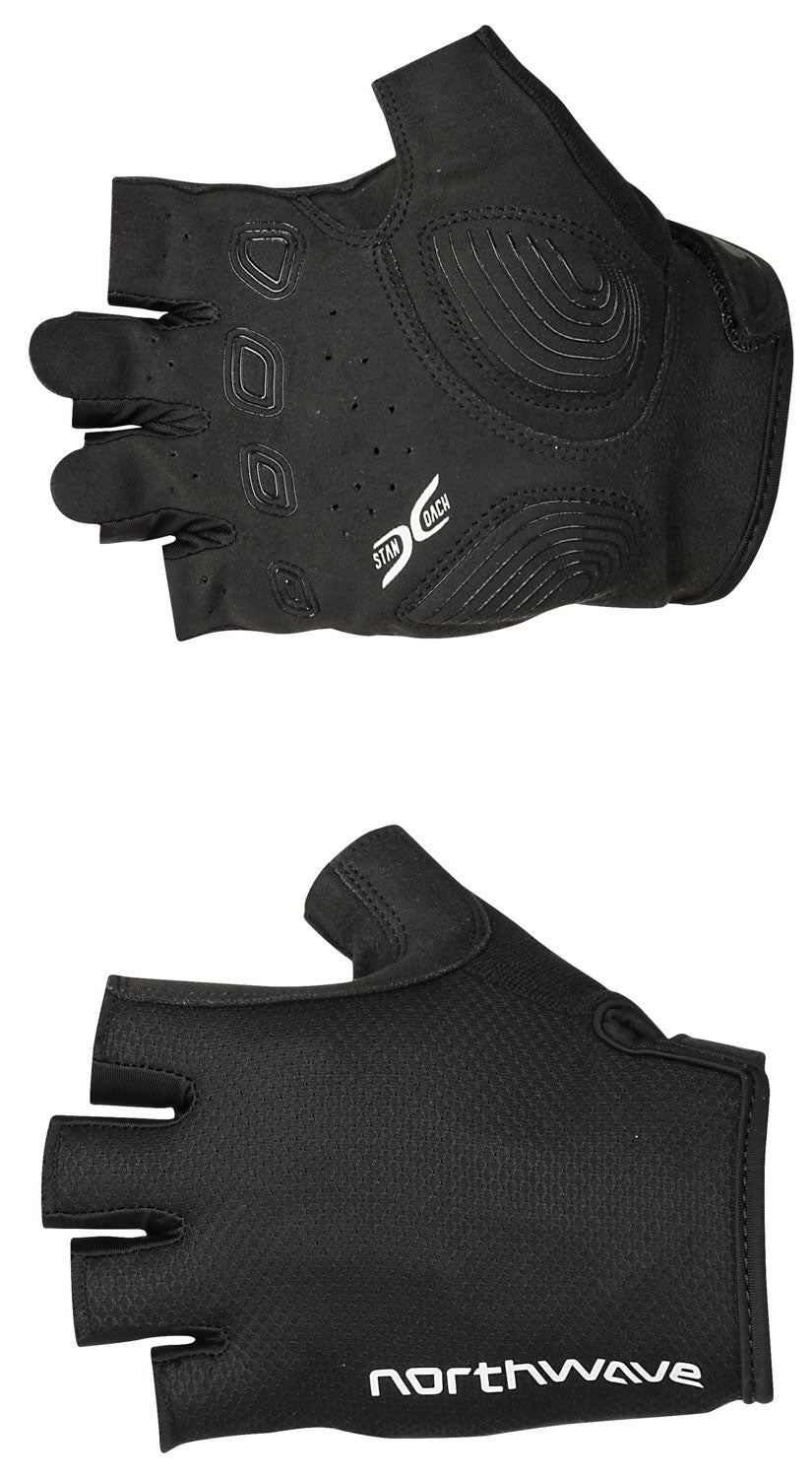 Gant court à doigts Northwave Active Max Noir