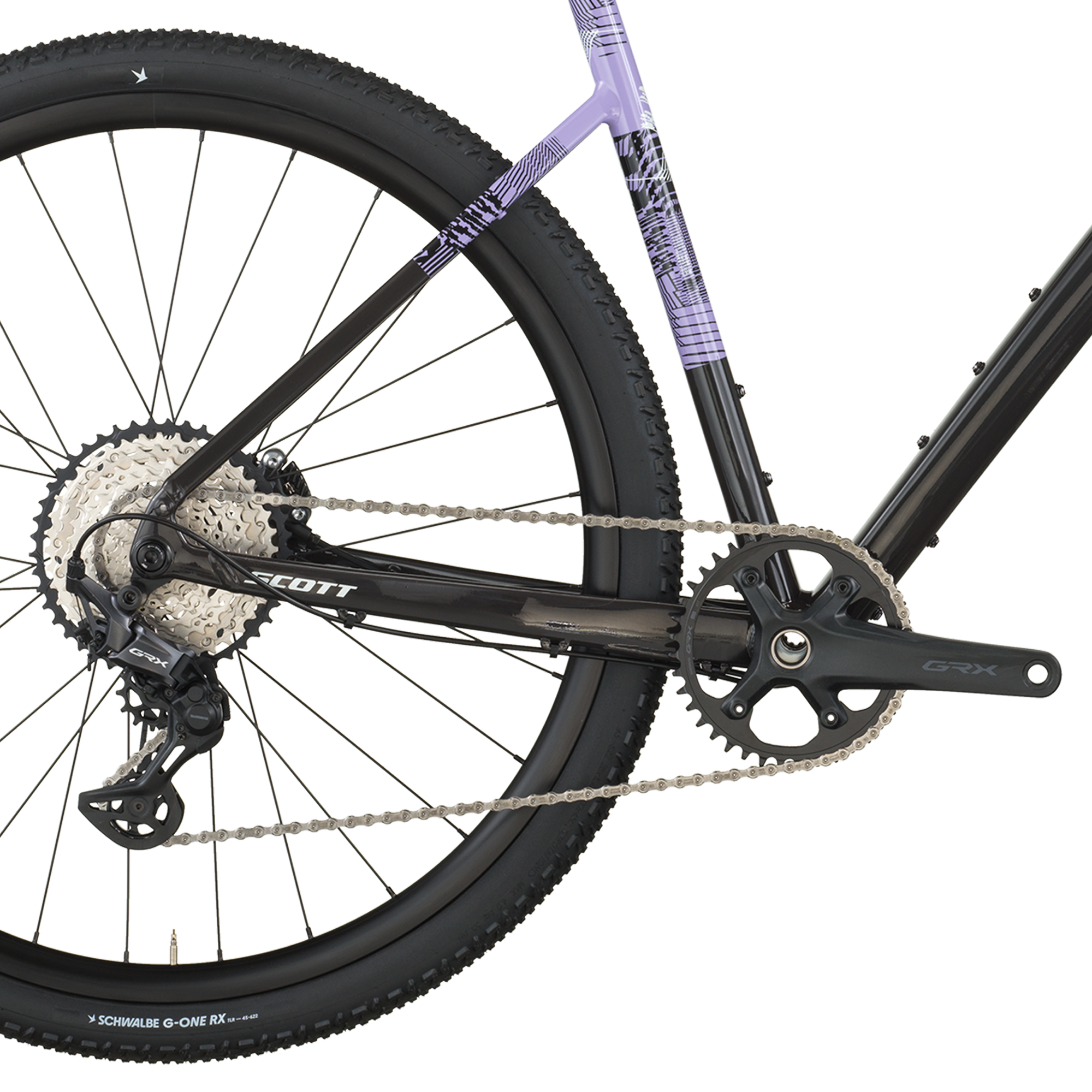 Scott Speedster Gravel 10 carbone noir/tulipe pourpre