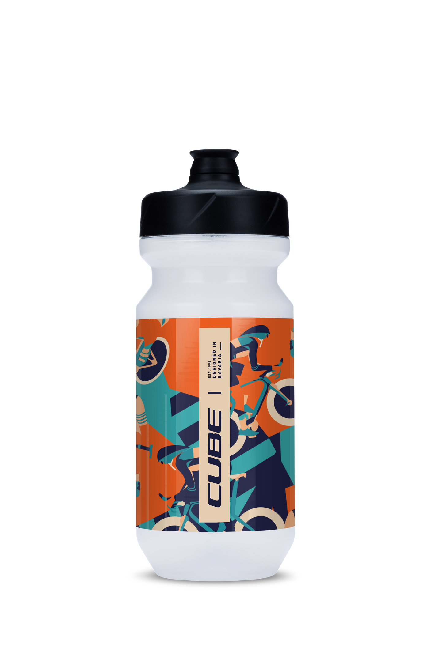 Gourde CUBE Flow 500 bleu'n'orange