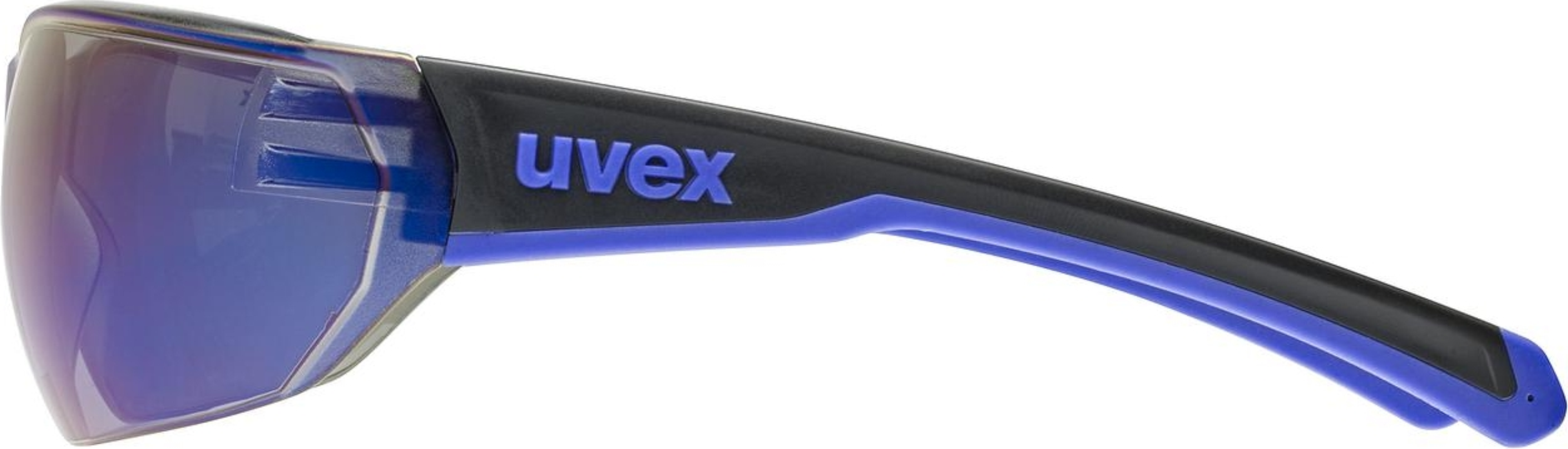 uvex Equate lunettes de vélo Noir-Bleu Mat / Miroir Bleu