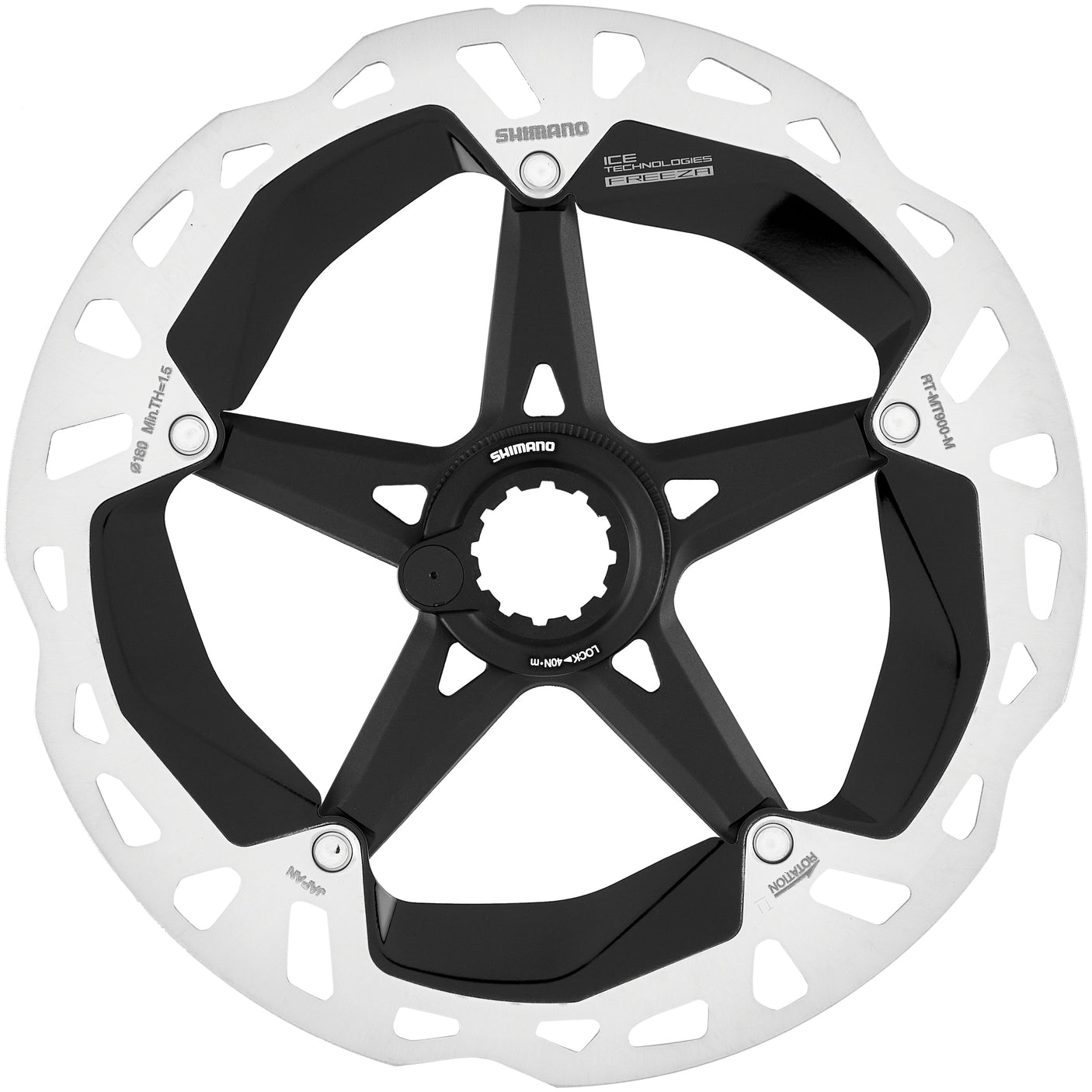 Shimano RT-MT900 disque de frein CL avec anneau de verrouillage magnétique 180mm