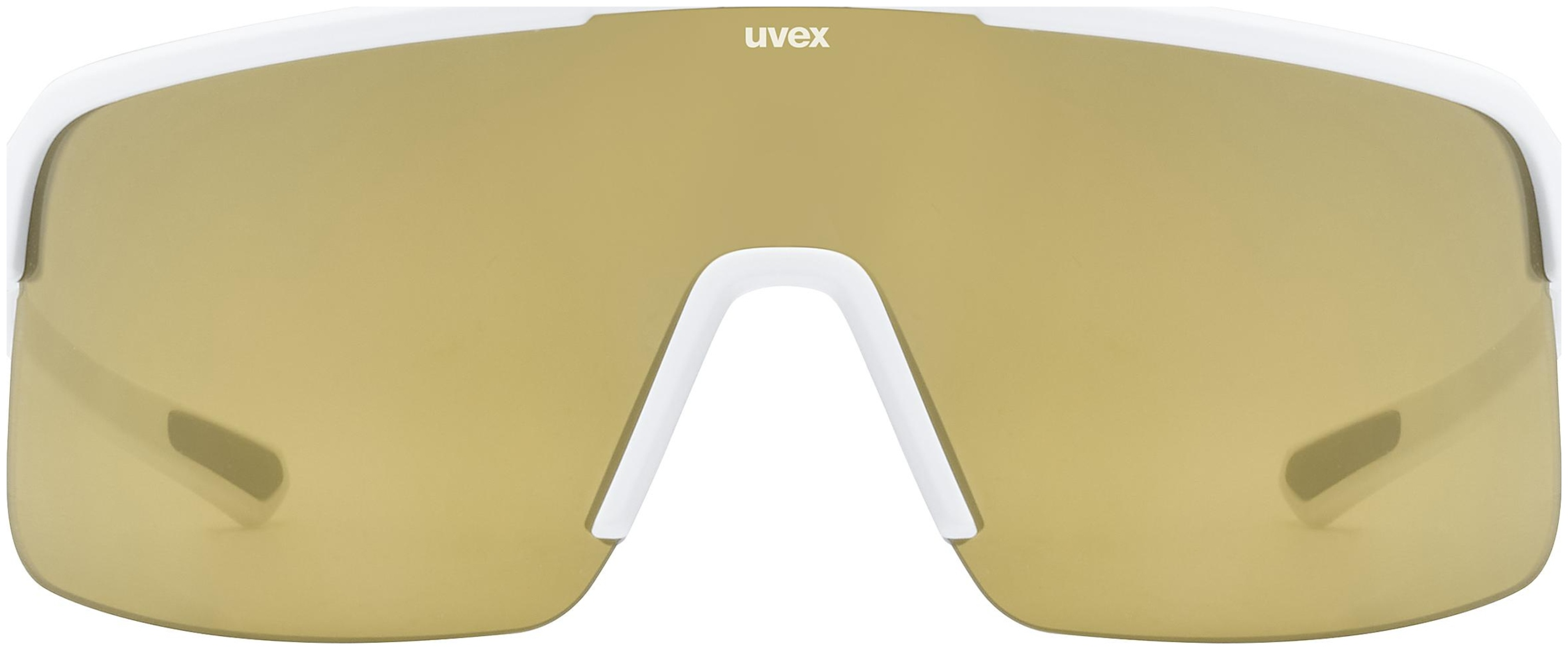 uvex Dyrt Lunettes de vélo Blanc Mat / Miroir Or