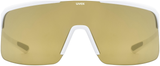 uvex Dyrt Lunettes de vélo Blanc Mat / Miroir Or