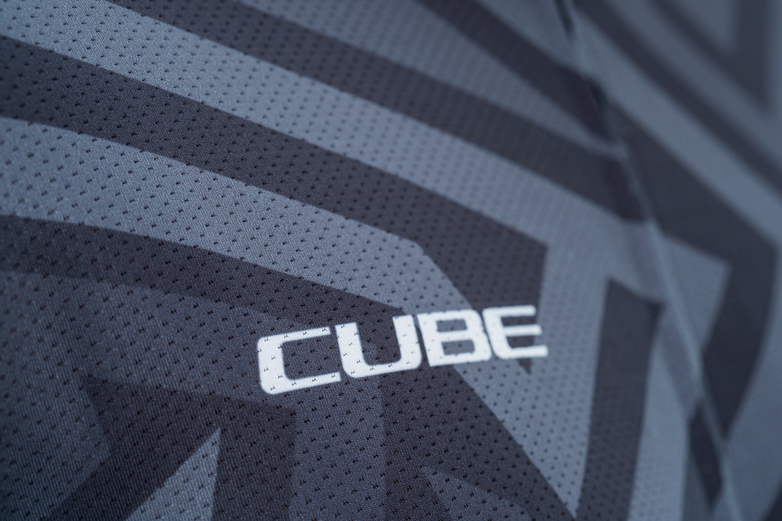 CUBE ATX maillot full zip CMPT manches courtes noir´n´gris