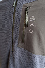 Zimtstern Zlinez Polaire Halfzip Homme Bleu Marine Foncé