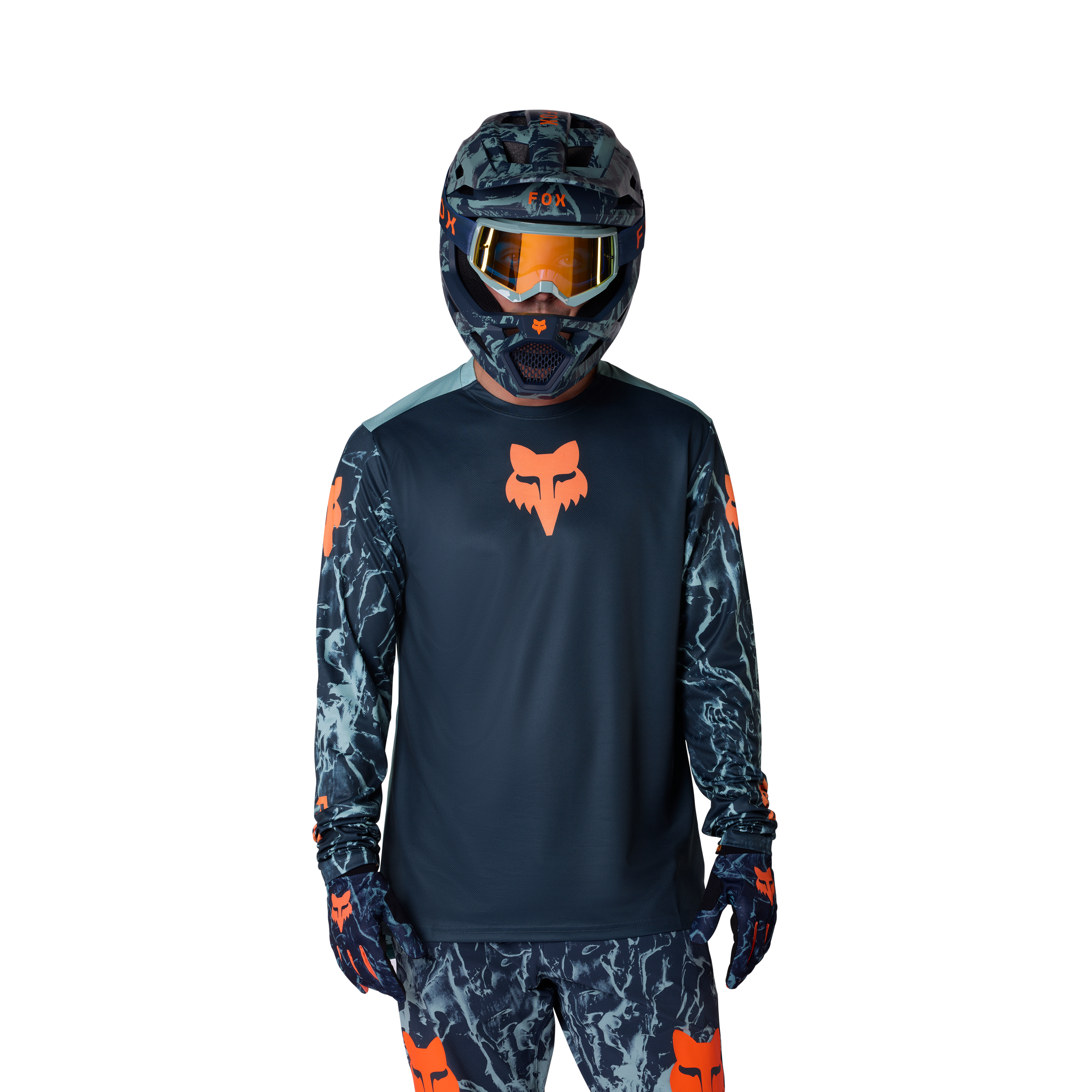 Fox Ranger LS Maillot Img Print Bleu Arctique