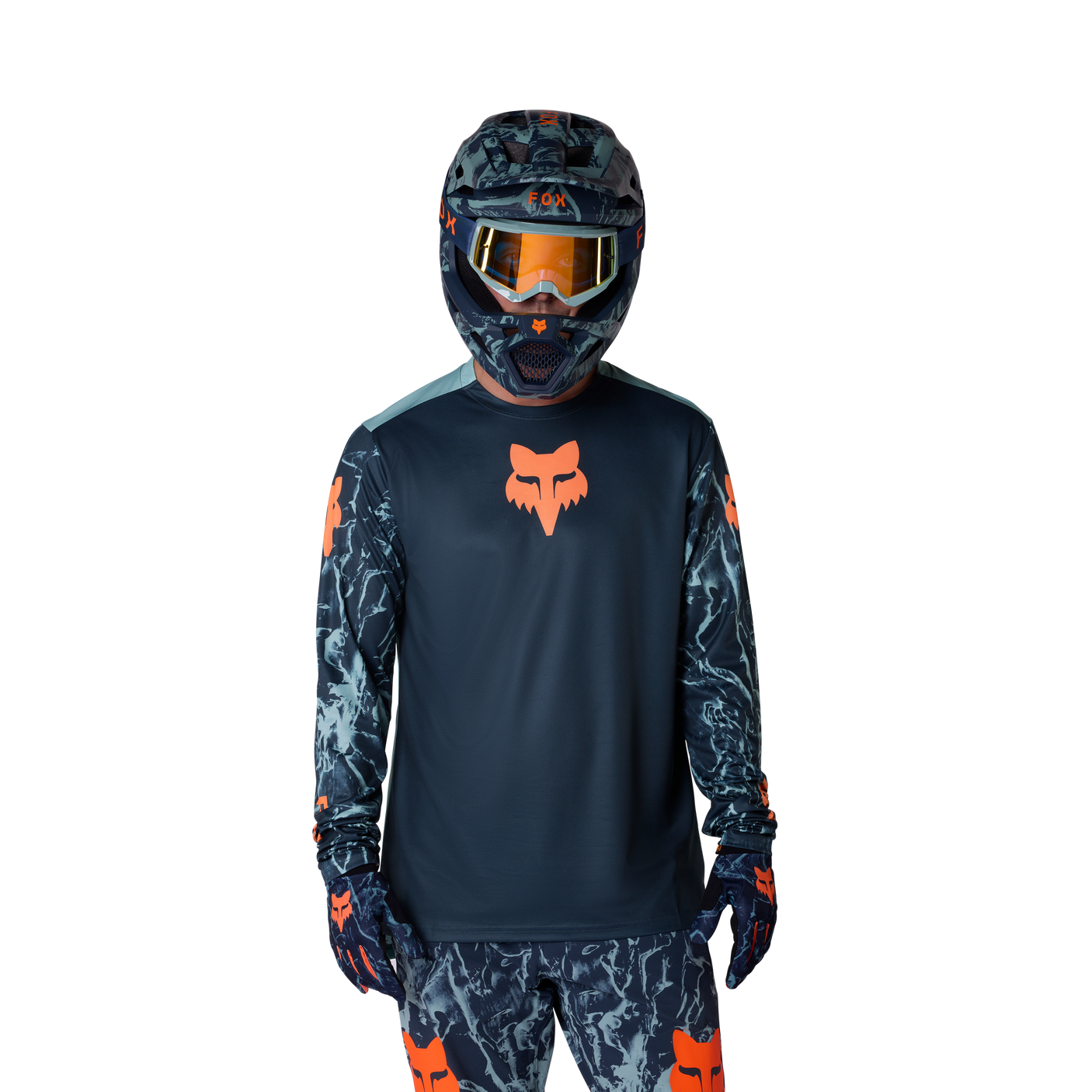 Fox Ranger LS Maillot Img Print Bleu Arctique