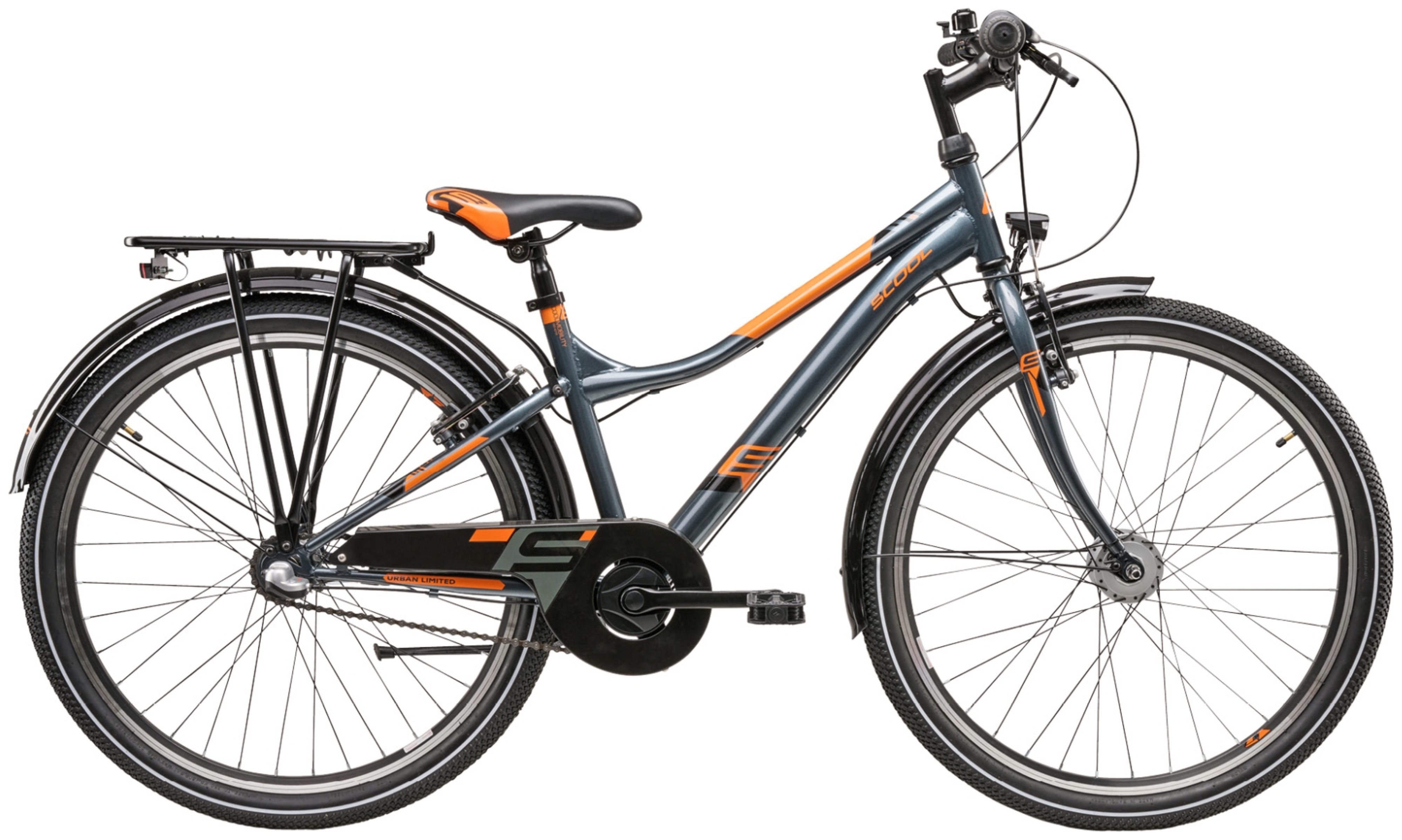 S'cool troX 26-N3 Gris foncé/Orange