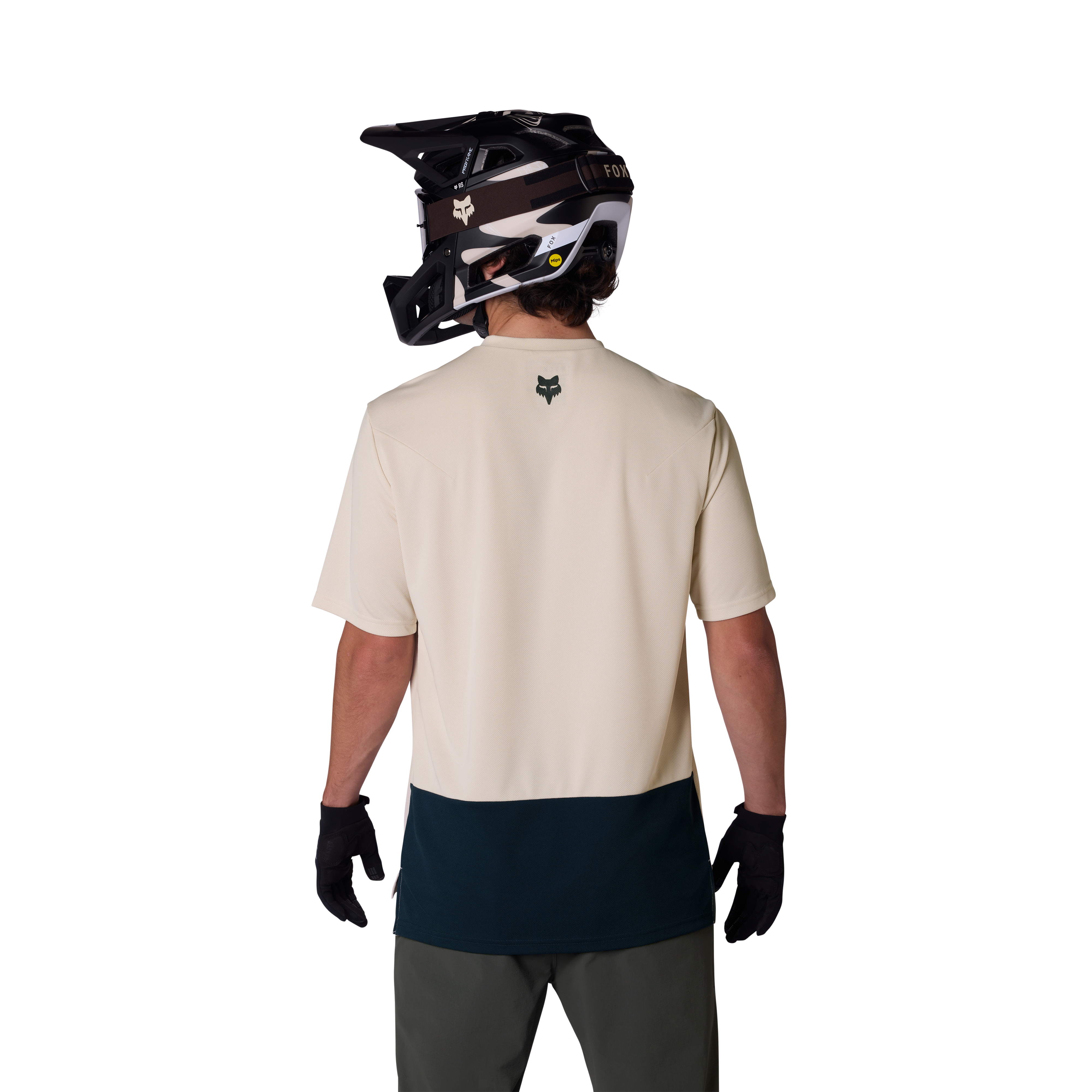 Fox Ranger SS Maillot Wordmark Craie