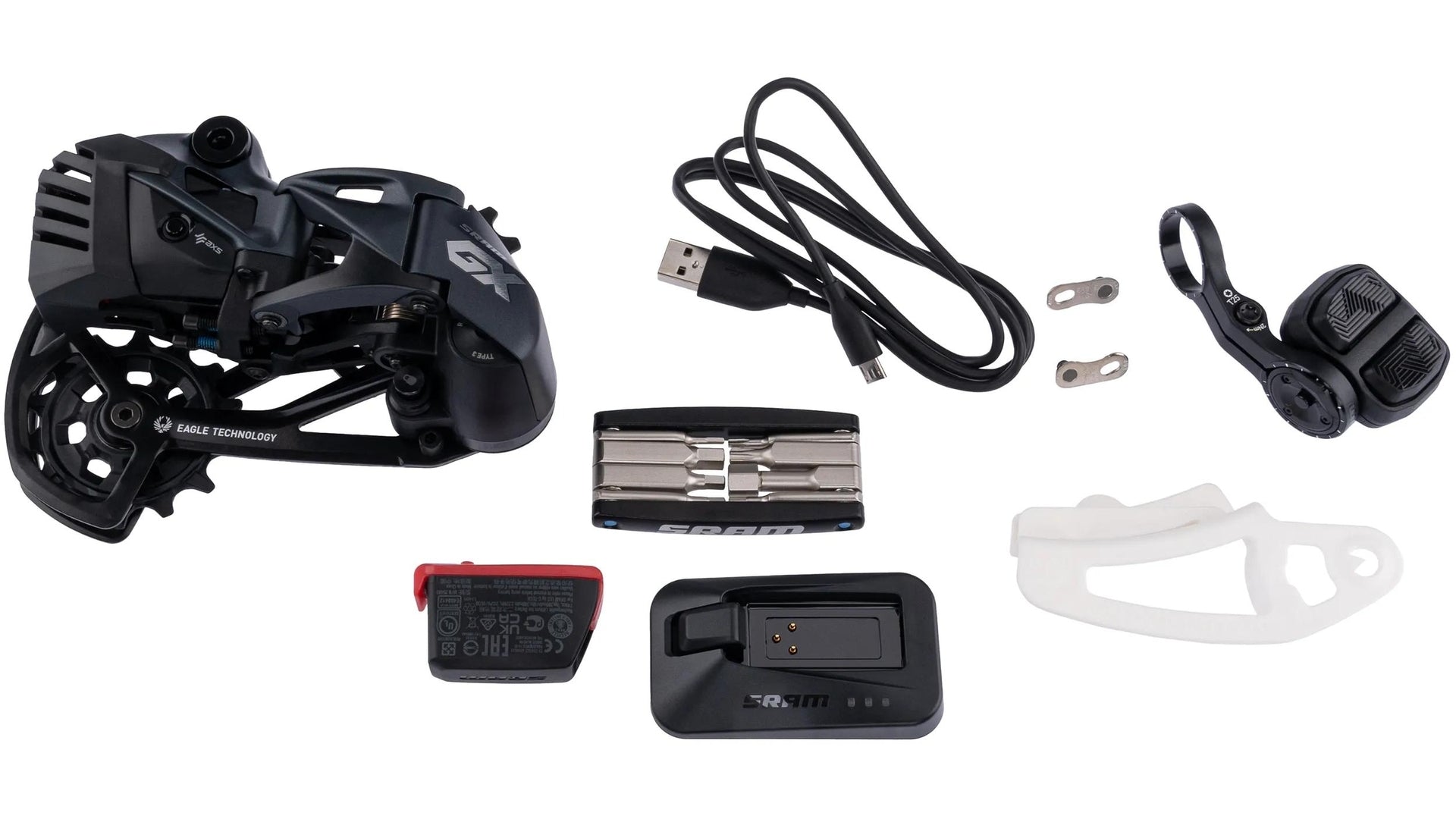 SRAM GX AXS Eagle Upgrade Kit 12 vitesses incl. batterie, POD noir lunar