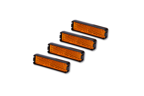 Jeu de réflecteurs de pédale ACID orange
